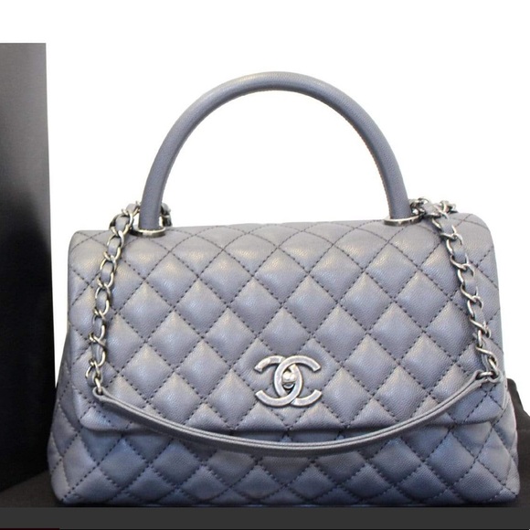 SOLD CHANEL COCO CAVIAR QUILTED LEATHERSHOULDERBAG - Picture 7 of 8